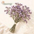 huaongy™ Lilac Haze Dried Statice Flower Bunch — 12 Real Lavender-Purple Branching Stems for Floral Arrangements & Vase Decor